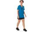 Asics rayas mujer cuello en v azul renacido estilo único - Image 5