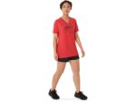 Asics rayas mujer cuello en v brezo rojo chic - Image 4