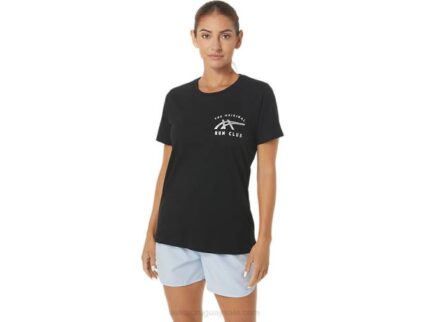Asics rendimiento crew negro logo luminoso pequeño