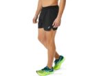 Asics rendimiento hombres cortos ventilados negros 5 pulgadas - Image 3