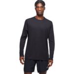 Asics rendimiento manga larga ready-set ii hombre negro
