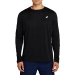Asics rendimiento top de manga larga negro moderno