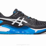 Asics resolución de gel 9 zapatillas deportivas blanco negro