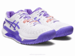 Asics Resolución Gel 9 Zapatillas Blanco Amatista Comodidad y Estilo - Image 2