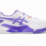 Asics Resolución Gel 9 Zapatillas Blanco Amatista Comodidad y Estilo