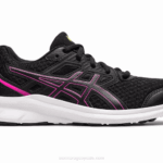 Asics sacudida 3 ancho 2LVJ3552 negro rosa intenso deportivos