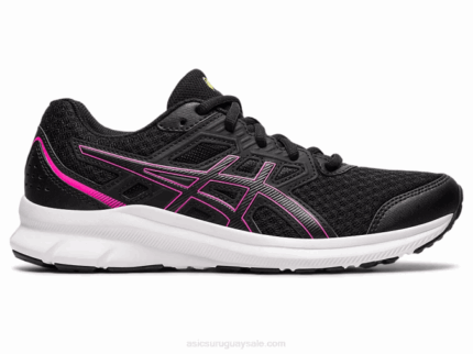 Asics sacudida 3 ancho 2LVJ3552 negro rosa intenso deportivos