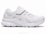 Asics sacudida 3 preescolar zapatillas blancas cómodas y modernas