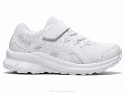 Asics sacudida 3 preescolar zapatillas blancas cómodas y modernas
