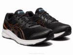 Asics sacudida 3 zapatillas deportivas negro azul estilo moderno - Image 2