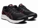 Asics Sacudida 3 Zapatillas Deportivas Negro Rojo Eléctrico - Image 2