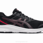 Asics Sacudida 3 Zapatillas Deportivas Negro Rojo Eléctrico