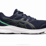 Asics Sacudida 3 Zapatillas Medianoche Hoja Nueva Rendimiento Deportivo
