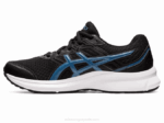 Asics Sacudida 3 Zapatillas Negro Azul Rendimiento Deportivo - Image 4