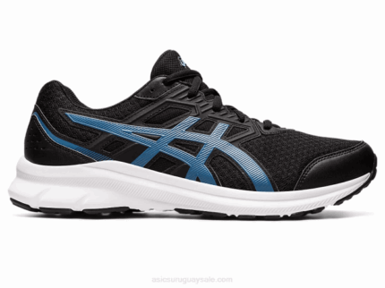 Asics Sacudida 3 Zapatillas Negro Azul Rendimiento Deportivo