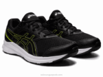 Asics Sacudida 3 Zapatillas Negro Verde Peligro Rendimiento - Image 2