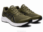 Asics Sacudida 3 Zapatillas Verde Oliva y Negro - Image 2