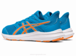 Asics Sacudida 4 Escuela Primaria Azul Isla Melocotón Trendy - Image 3