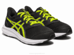 Asics Sacudida 4 Escuela Primaria Ralladura Lima Negra - Image 2