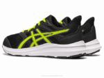 Asics Sacudida 4 Escuela Primaria Ralladura Lima Negra - Image 3
