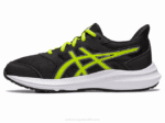 Asics Sacudida 4 Escuela Primaria Ralladura Lima Negra - Image 4