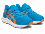 Asics sacudida 4 preescolar azul isla melocotón estilo y comodidad - Image 2
