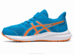 Asics sacudida 4 preescolar azul isla melocotón estilo y comodidad - Image 4