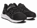 Asics sacudida 4 preescolar blanco negro estilo y comodidad - Image 2