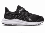 Asics sacudida 4 preescolar blanco negro estilo y comodidad