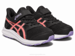 Asics sacudida 4 preescolar negro papaya estilo y comodidad - Image 2