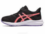 Asics sacudida 4 preescolar negro papaya estilo y comodidad - Image 4