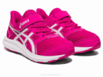Asics sacudida 4 preescolar rosa rave y blanco estilo divertido - Image 2
