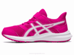 Asics sacudida 4 preescolar rosa rave y blanco estilo divertido - Image 4
