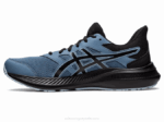 Asics Sacudida 4 Zapatillas Acero Azul Negro Rendimiento Deportivo - Image 4