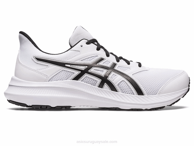 Asics sacudida 4 zapatillas deportivas blanco negro estilo y confort - Image 1