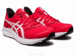 Asics sacudida 4 zapatillas rojo eléctrico y blanco - Image 2