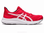 Asics sacudida 4 zapatillas rojo eléctrico y blanco