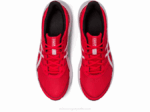 Asics sacudida 4 zapatillas rojo eléctrico y blanco - Image 6