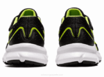 Asics sacudida preescolar negro verde peligro zapatos deportivos - Image 5