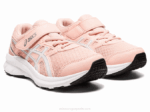 Asics sacudida preescolar rosa esmerilado y blanco estilo divertido - Image 2