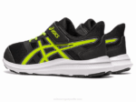 Asics sacudida preescolar zapatillas ralladura lima negra - Image 3