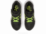 Asics sacudida preescolar zapatillas ralladura lima negra - Image 6