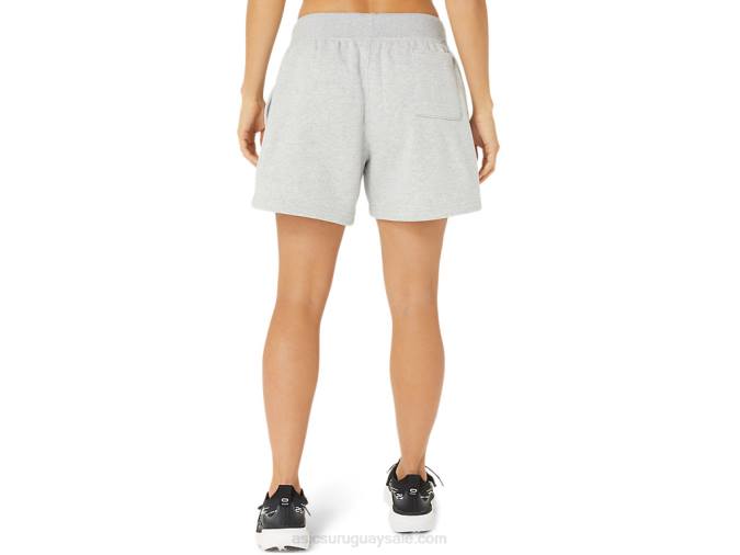 Asics short mujer polar brezo gris claro cómoda y ligera - Image 2