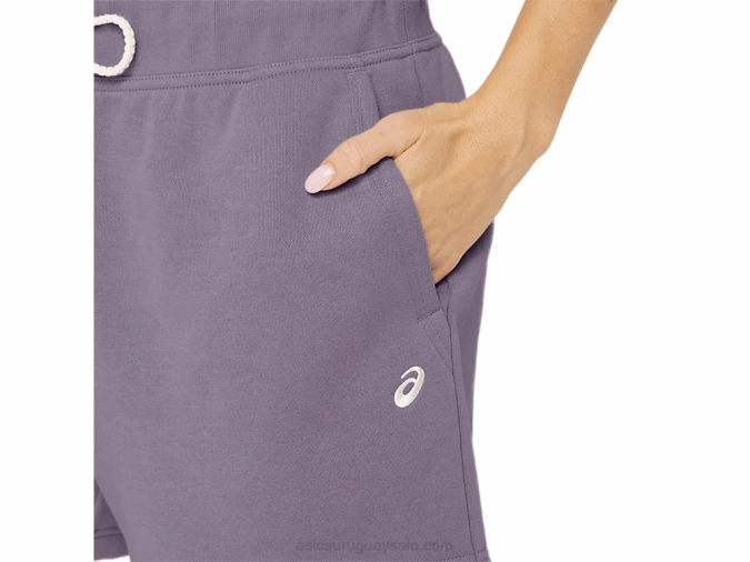 Asics short mujer polar cuarzo violeta estilo y confort - Image 2