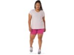 Asics shorts de mujer pr lyte 5in con bolsillos rojo fucsia cómodos y ligeros - Image 5