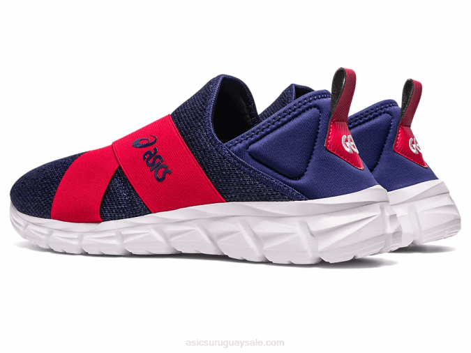 Asics slip-on lyte cuántico azul índigo rojo velocidad estilo y comodidad - Image 3