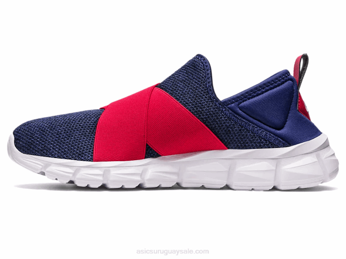 Asics slip-on lyte cuántico azul índigo rojo velocidad estilo y comodidad - Image 4