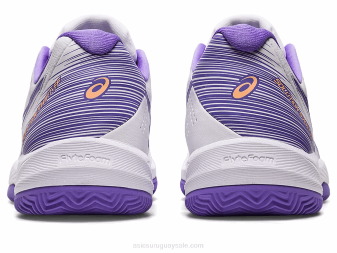 Asics Solución de Arcilla Swift FF Blanco Amatista Rendimiento Deportivo - Image 5