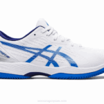 Asics solución de arcilla swift ff tenis blanco azul eléctrico