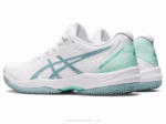 Asics Solución de Arcilla Swift FF Zapatillas Blanco Azul Humo - Image 3